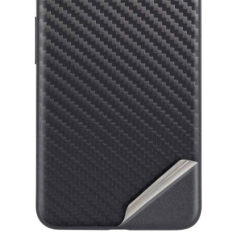 Black Carbon Fiber Specialty Texture Material Google Pixel 5 Skin